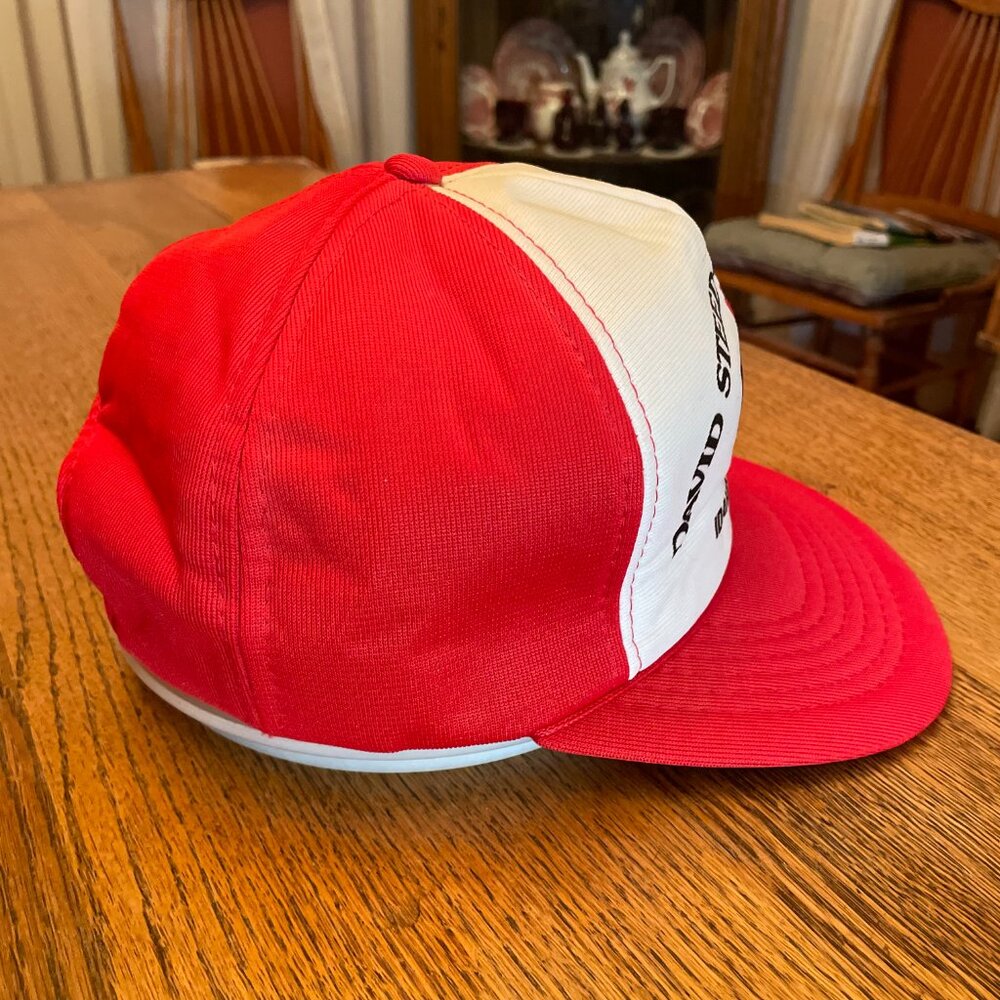 Men's Vintage David Steed & Associates IF, Idaho Red/White Snapback Trucker Hat - Picture 5 of 11